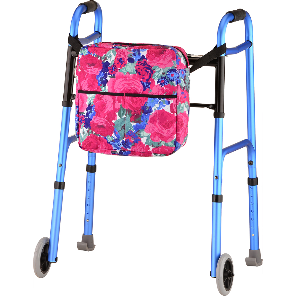 Mobility Bag - English Garden on Folding Walker